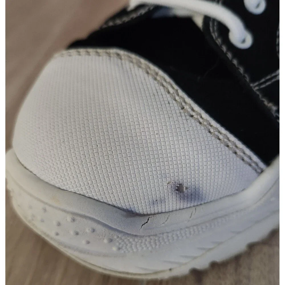 Jeffrey Campbell Women's Sneakers Size 8.5 Black Fabric White Chunky Soles
